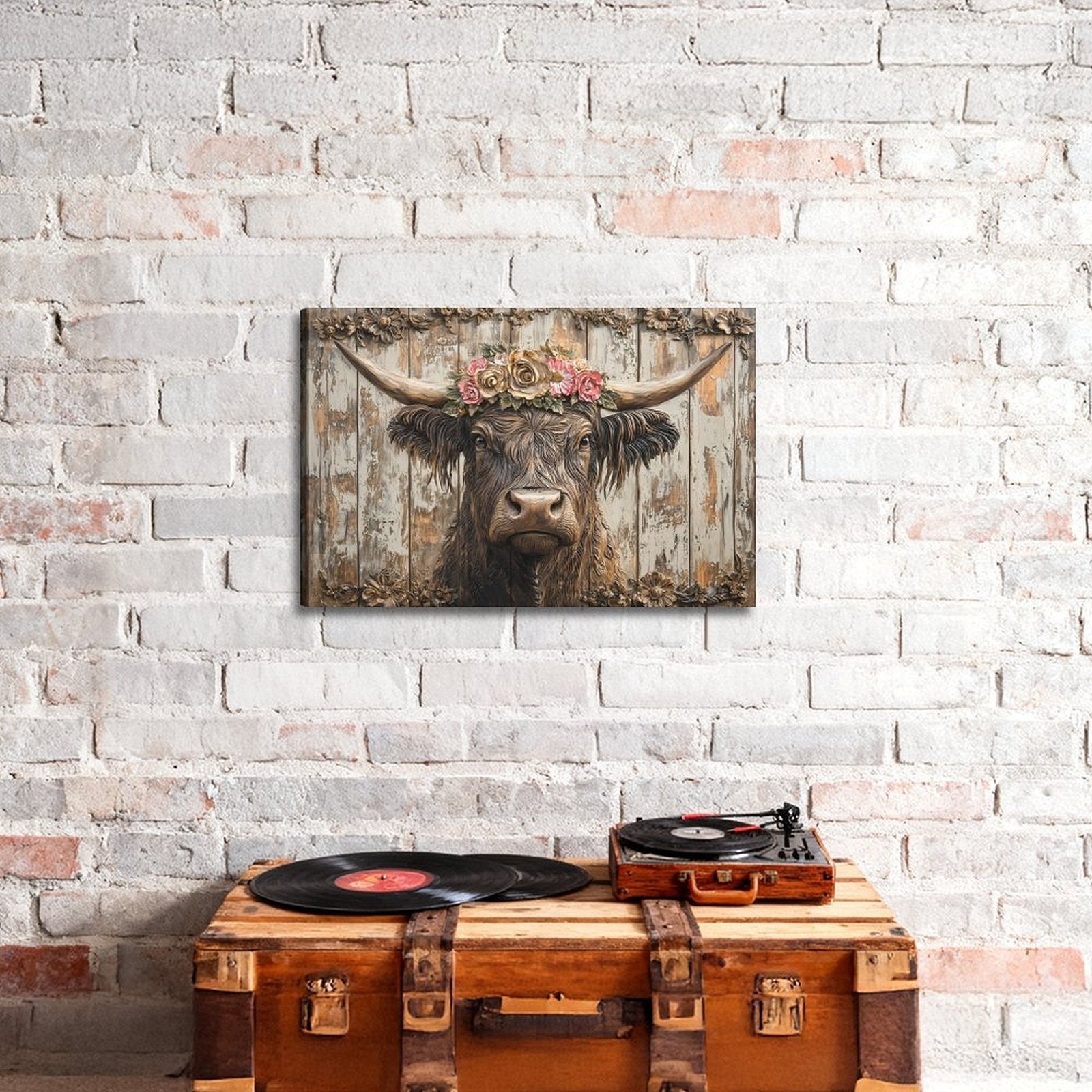 A Little Wonder — Oresh textured canvas print detail