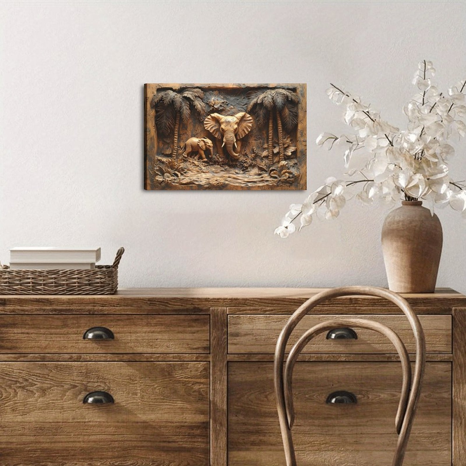 Pink Hour — Oresh textured canvas print detail