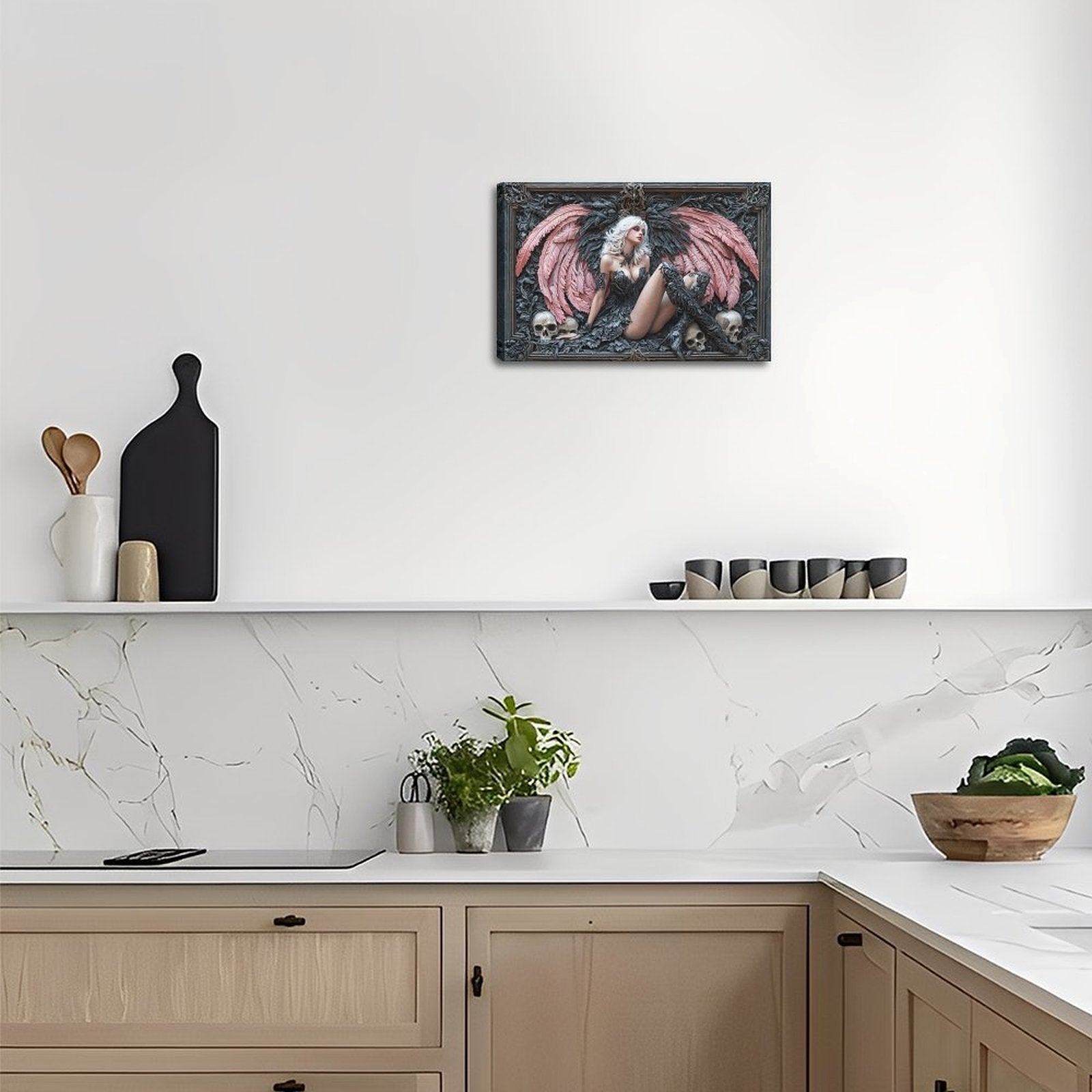 A Room in Bloom — Oresh textured canvas print detail