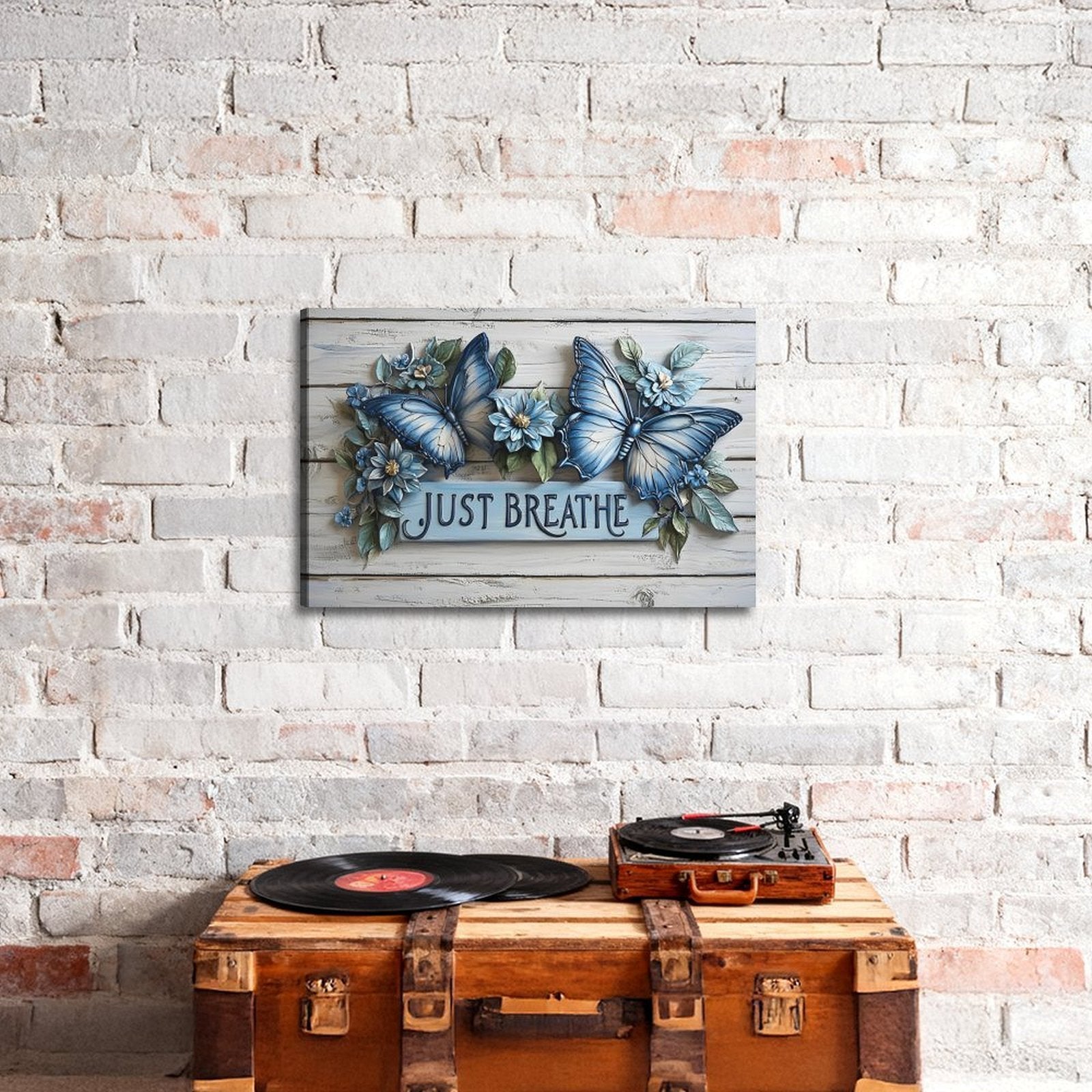 Blue Hour — Oresh textured canvas print detail