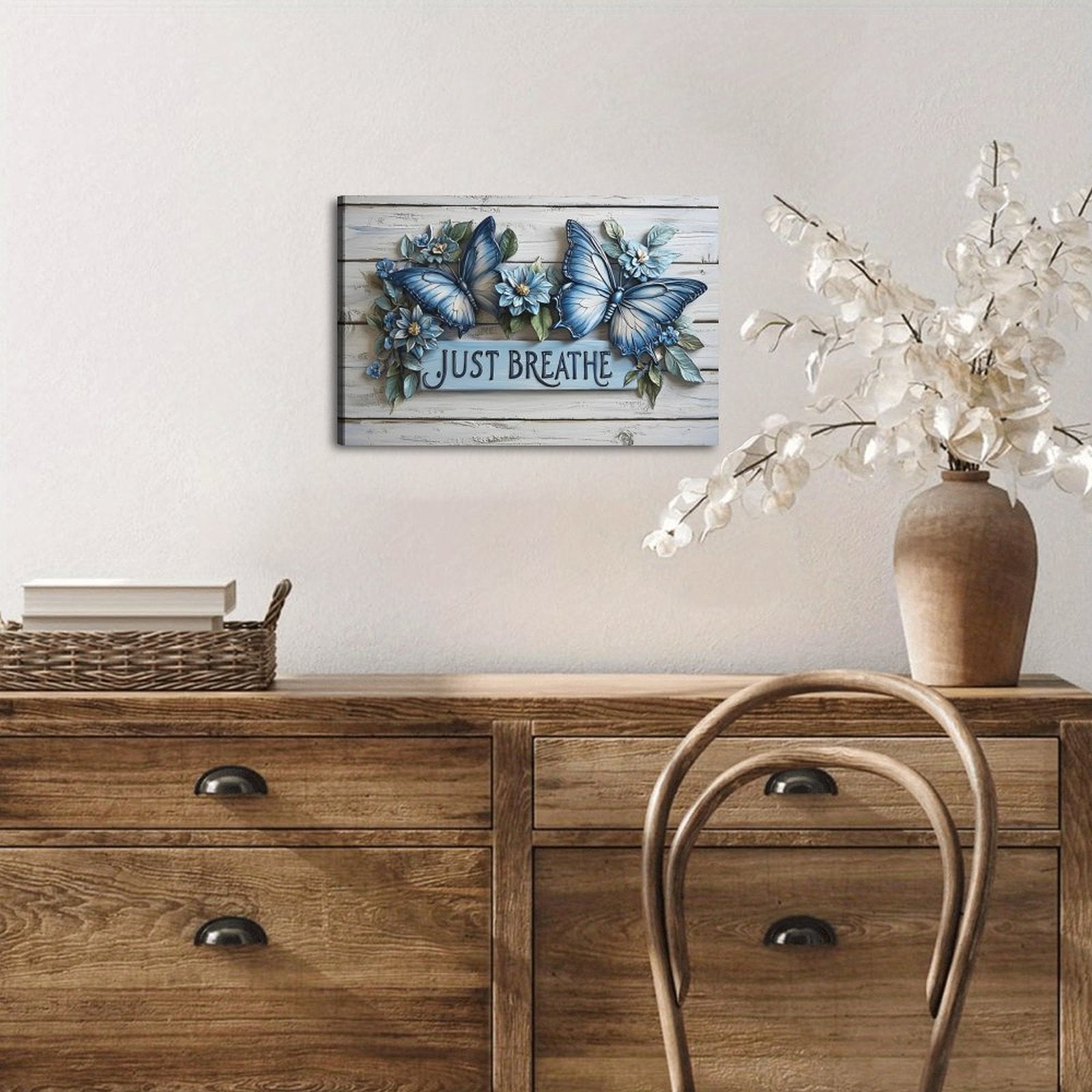 Blue Hour — Oresh textured canvas print detail