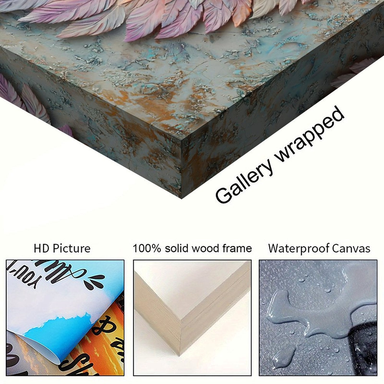 Personal Weather — Oresh textured canvas print detail