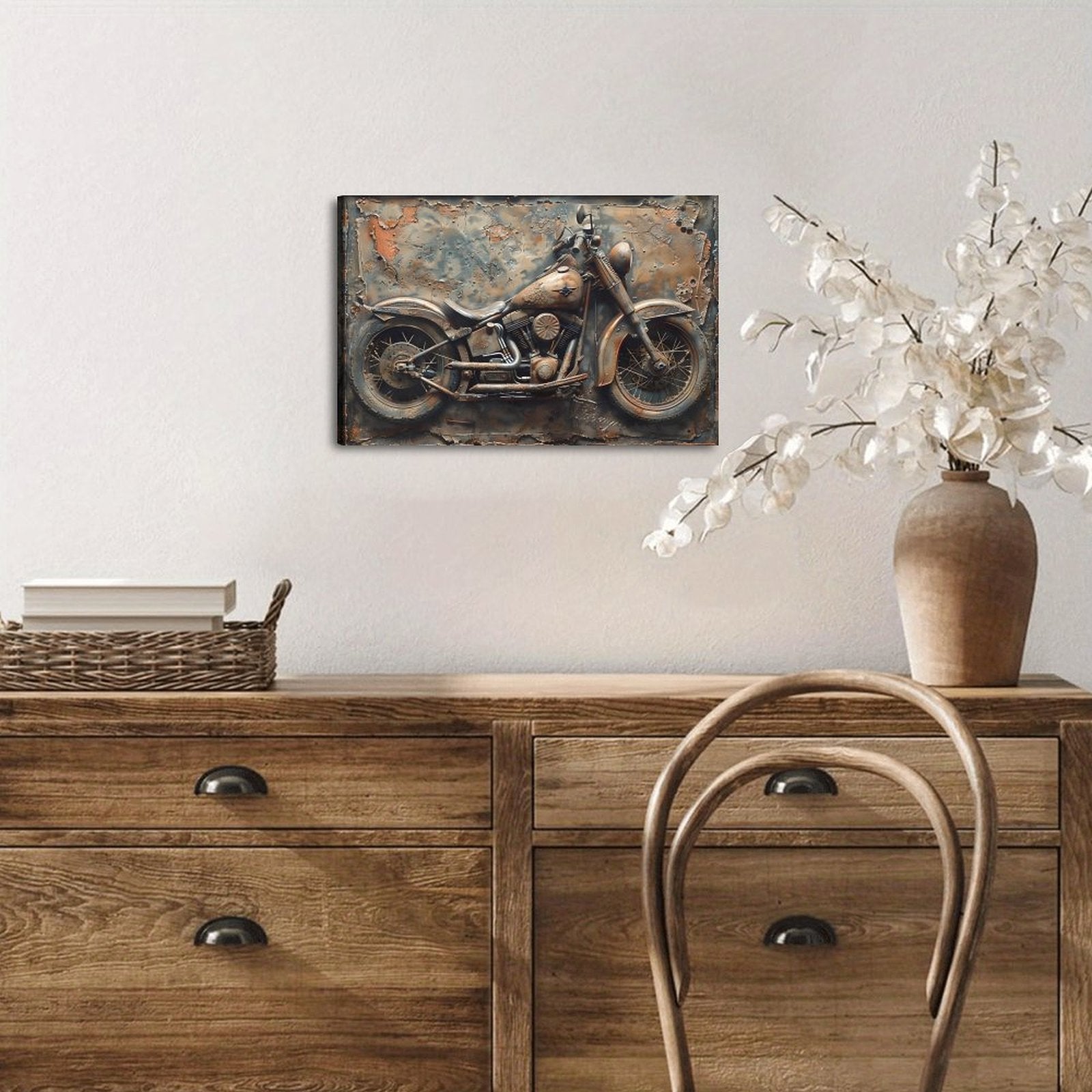 Wild Bloom — Oresh textured canvas print detail
