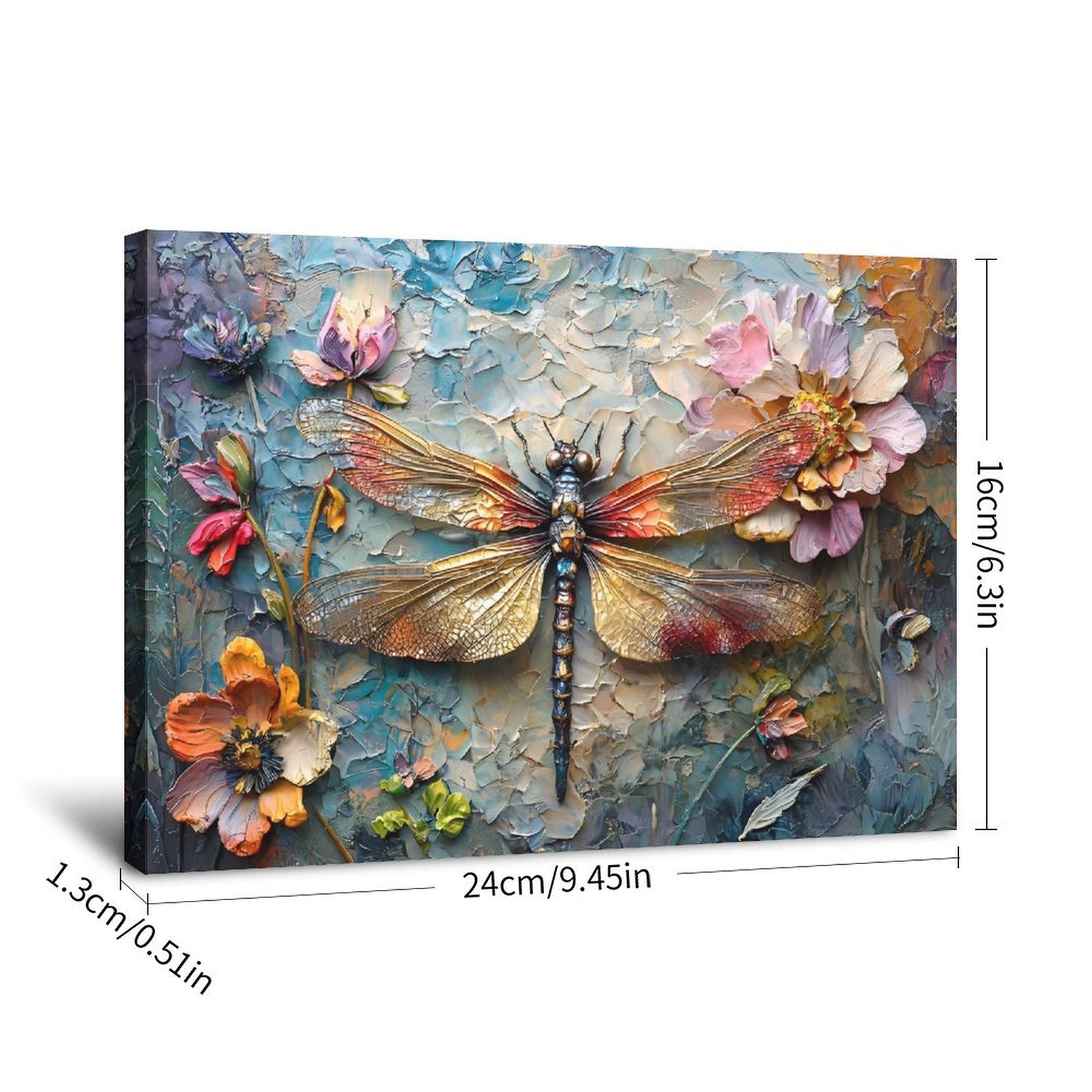 Garden Notes — Oresh textured canvas print detail