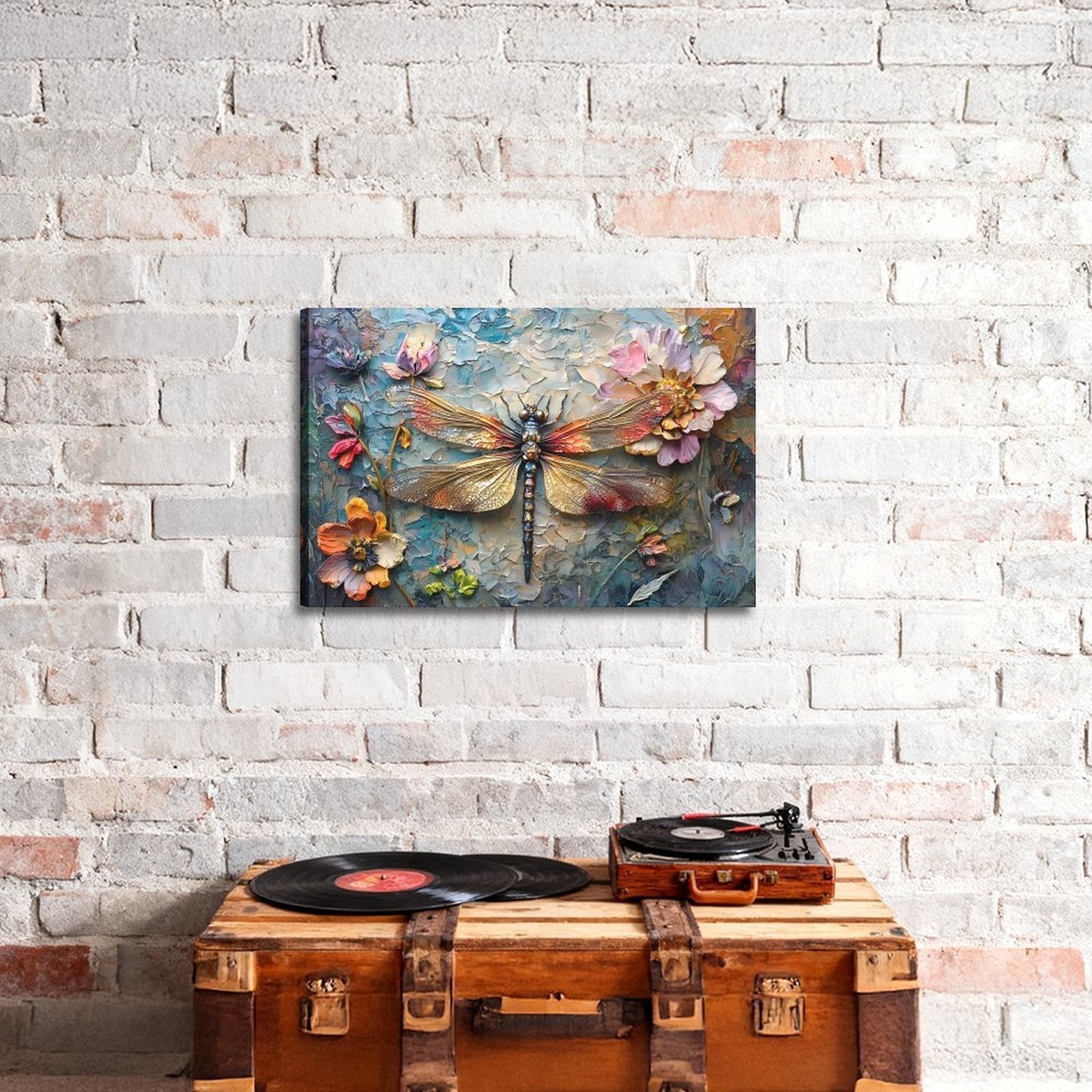 Garden Notes — Oresh textured canvas print detail