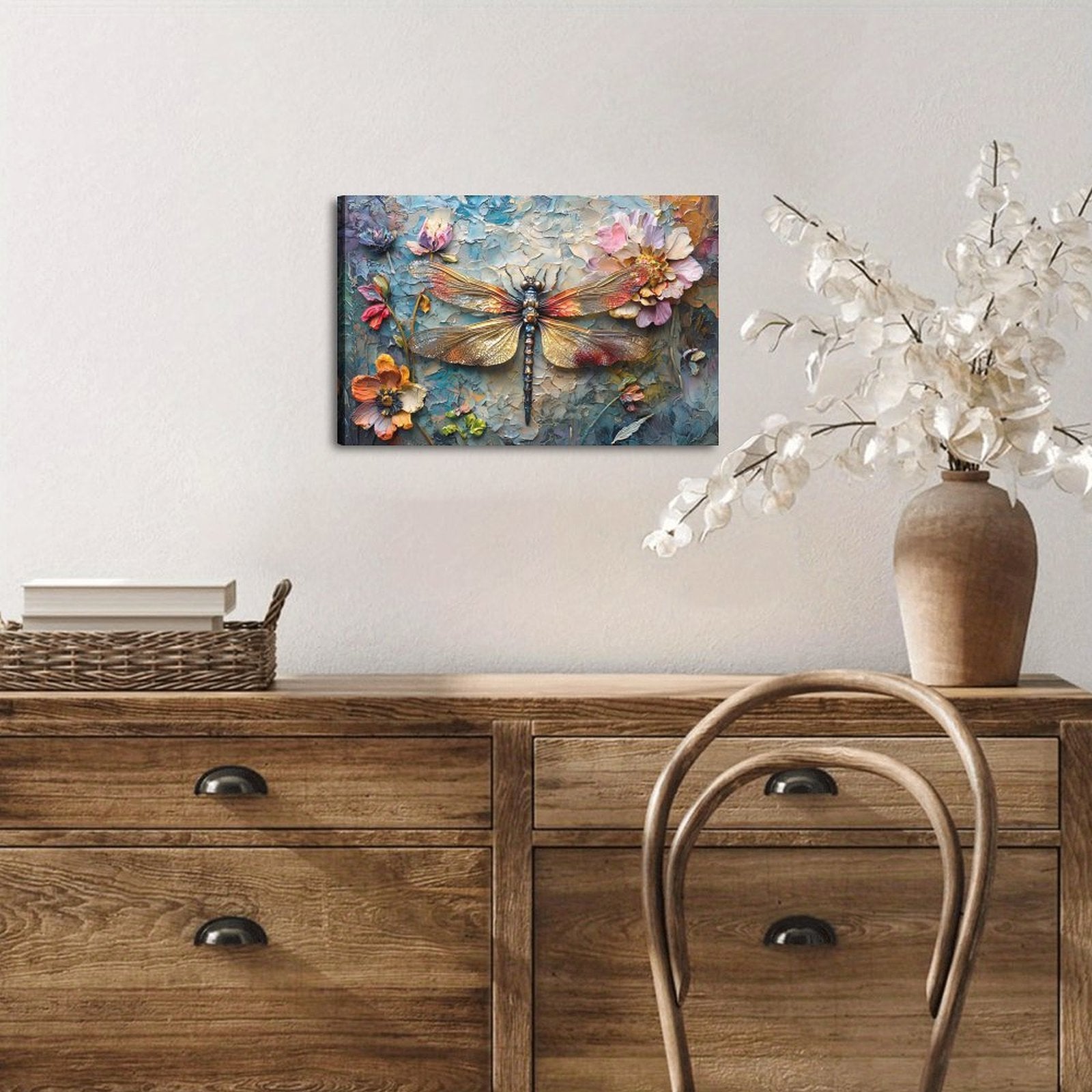 Garden Notes — Oresh textured canvas print detail