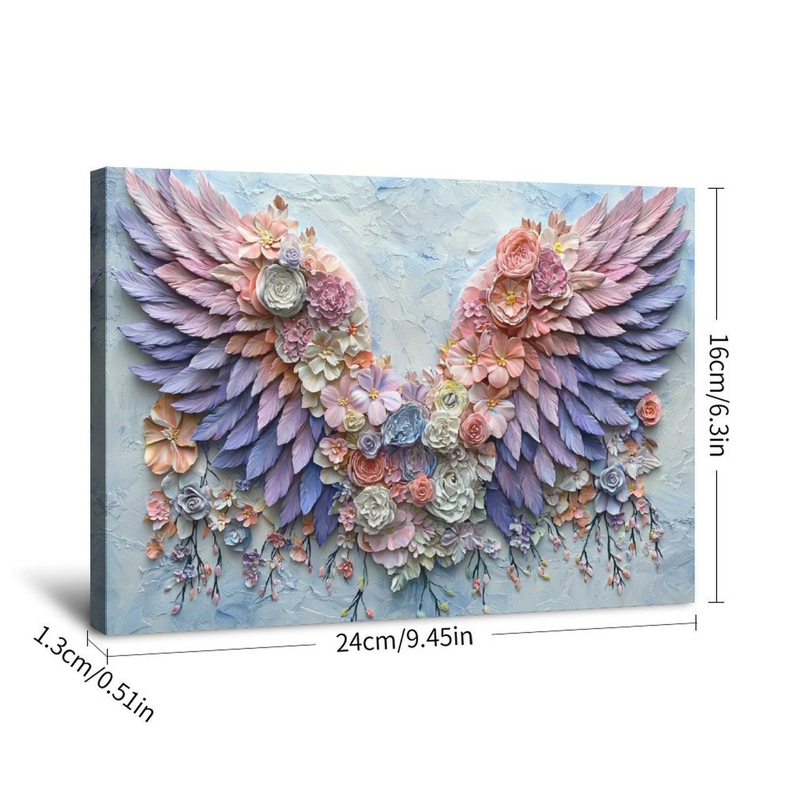Pastel Wings — Oresh textured canvas print detail