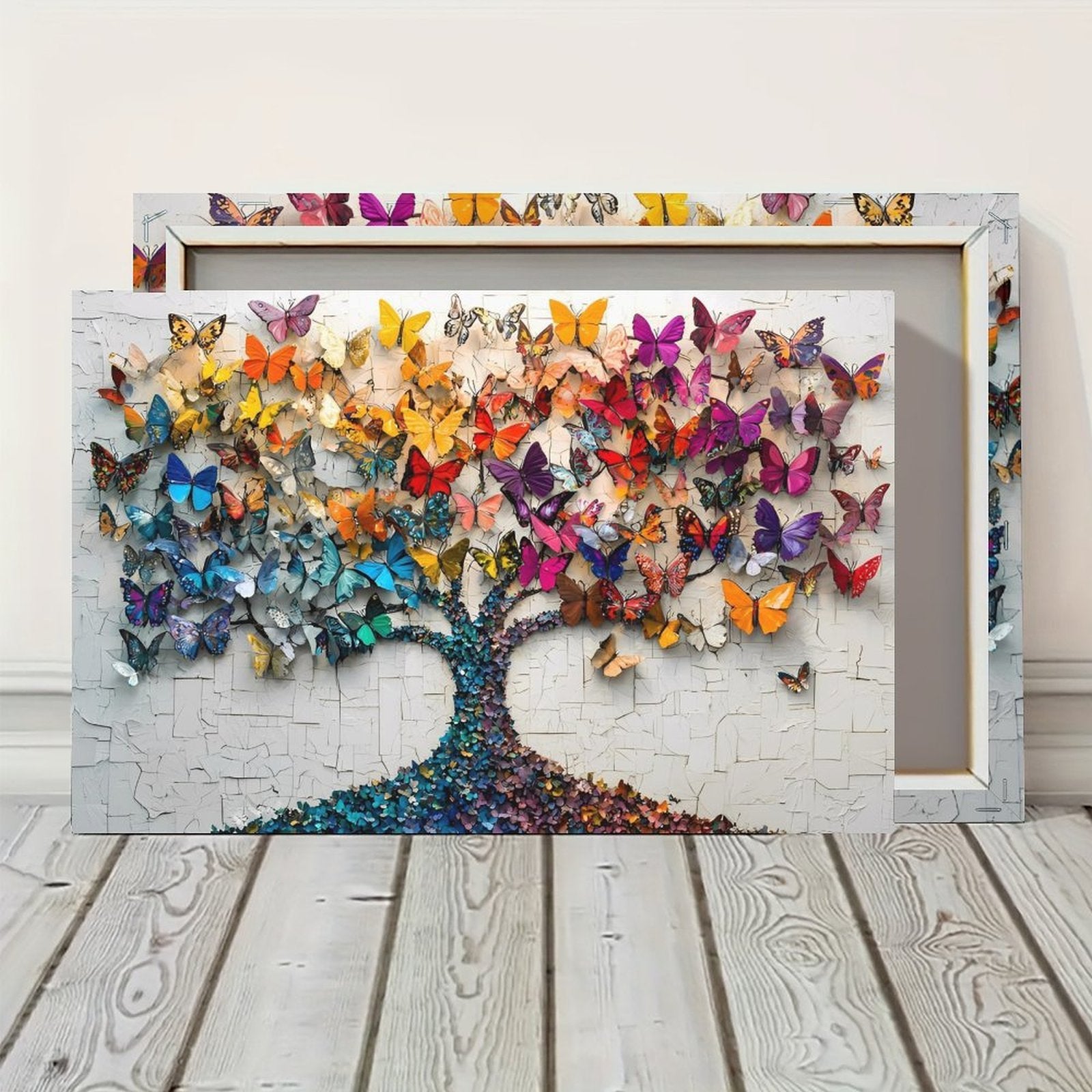 Butterfly Garden — Oresh textured canvas print