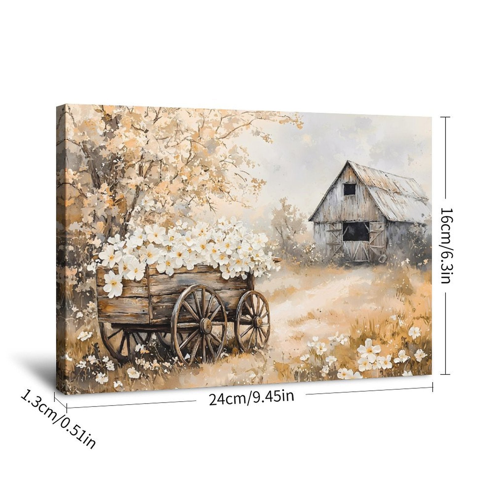 Night Bloom — Oresh textured canvas print detail