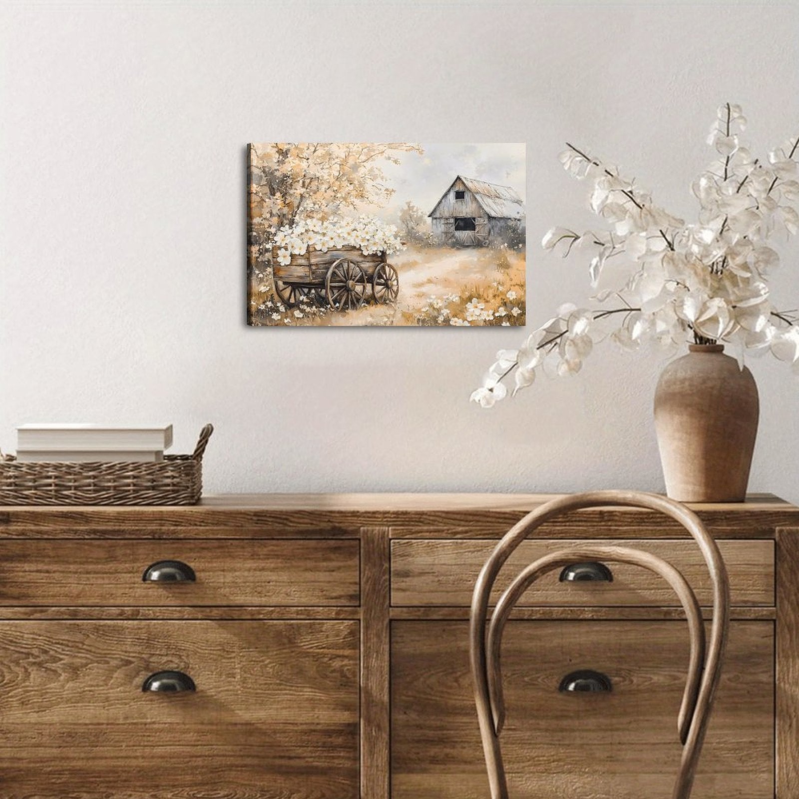 Night Bloom — Oresh textured canvas print detail