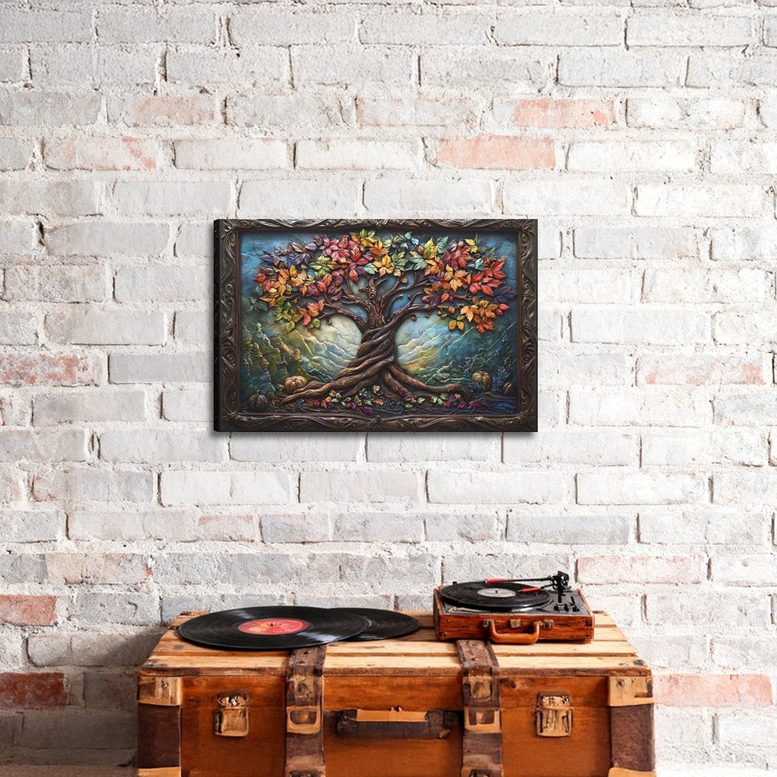 The Keepsakes — Oresh textured canvas print detail
