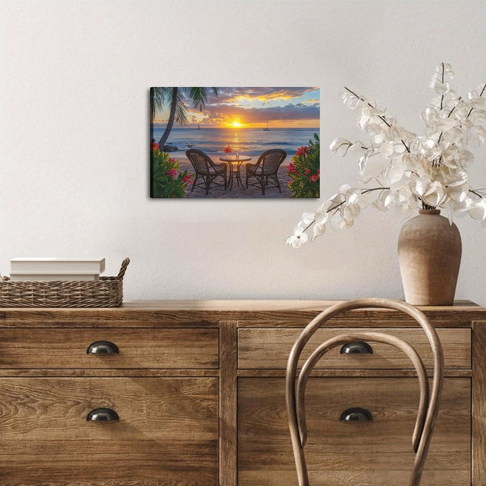 Wildflower Study — Oresh textured canvas print detail