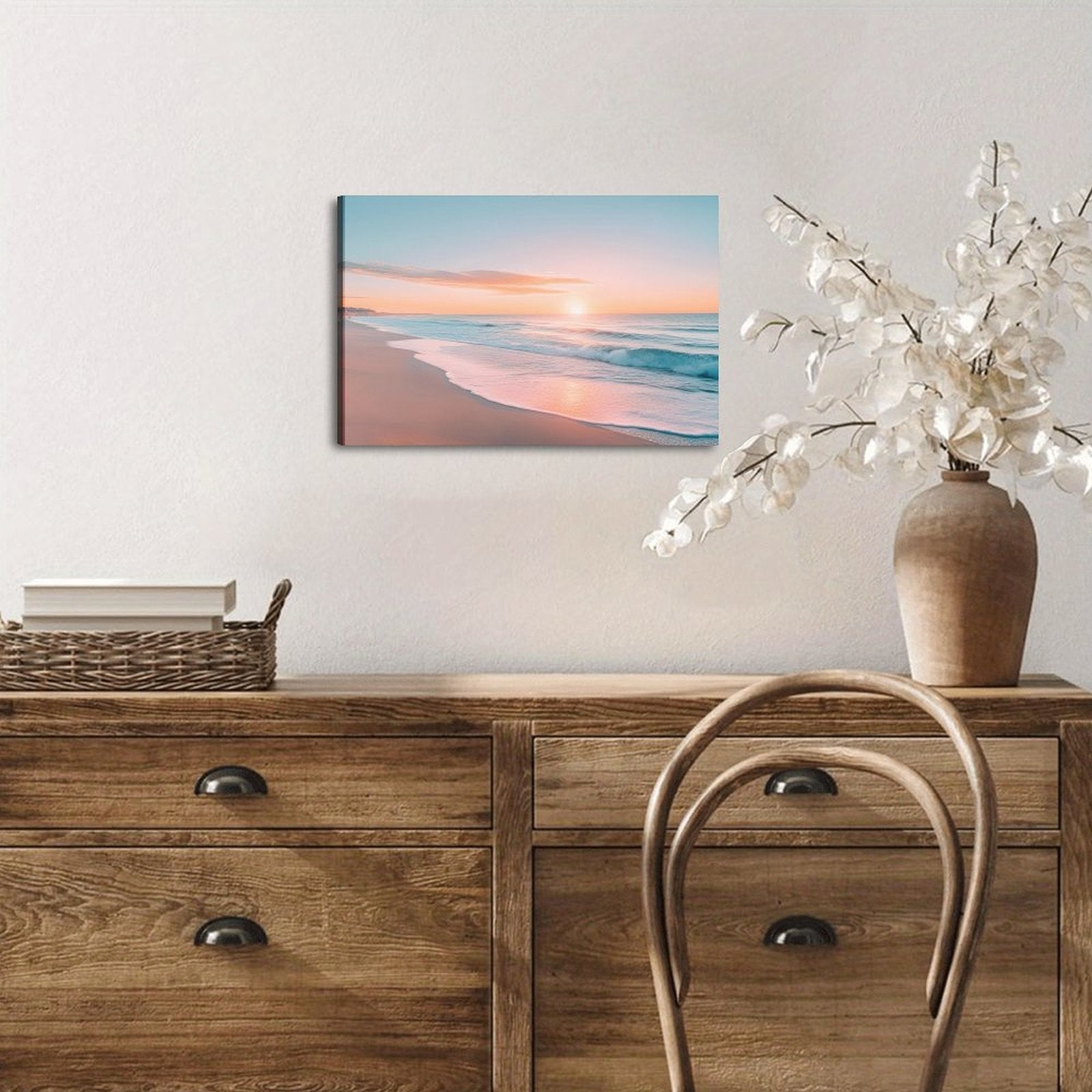 Soft Geometry — Oresh textured canvas print detail
