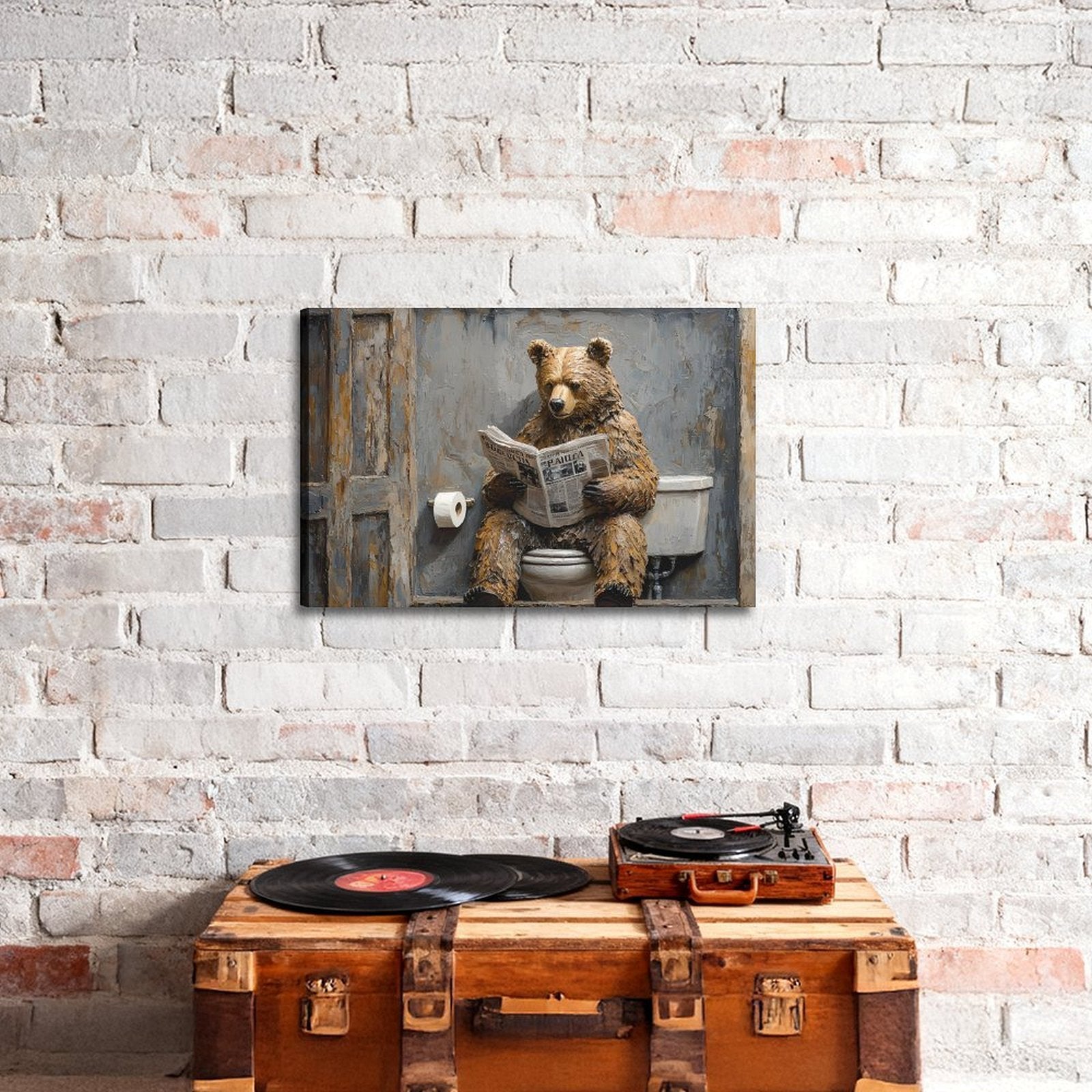 The Garden Party — Oresh textured canvas print detail